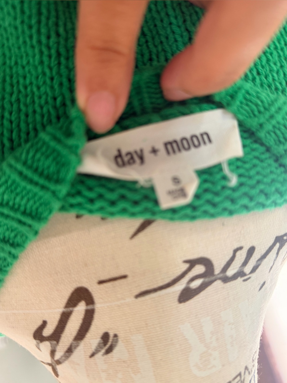 Green Cable-Knit Peplum Sweater and shorts set - Picture 6 of 6